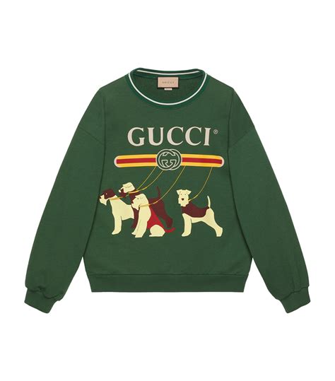 green dog gucci sweatshirt